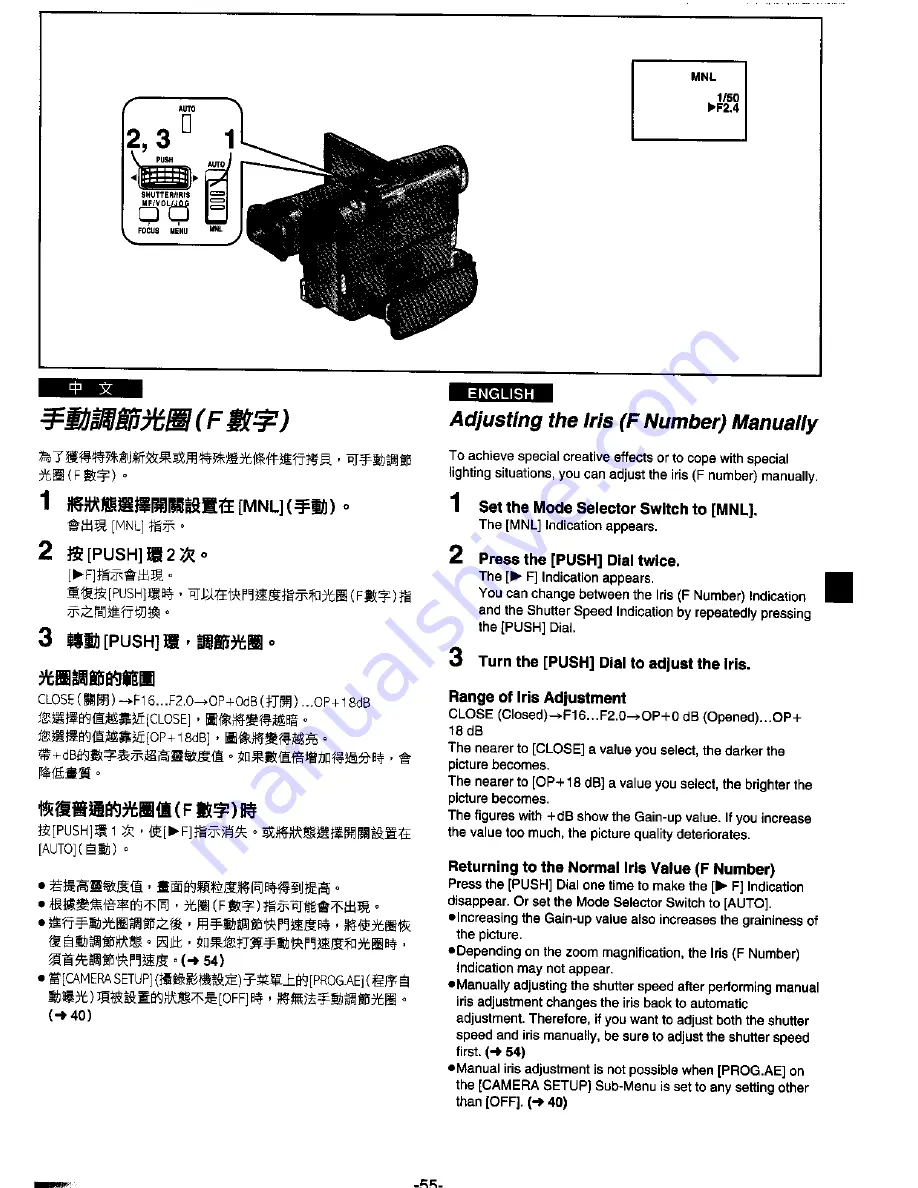 Panasonic NV-DS99EN Скачать руководство пользователя страница 55