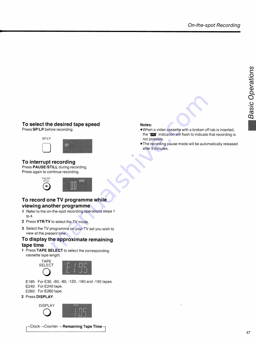 Panasonic NV-HD100A Operating Instructions Manual Download Page 17