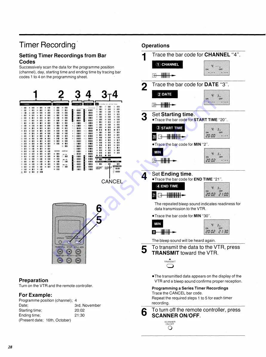 Panasonic NV-HD100A Operating Instructions Manual Download Page 28