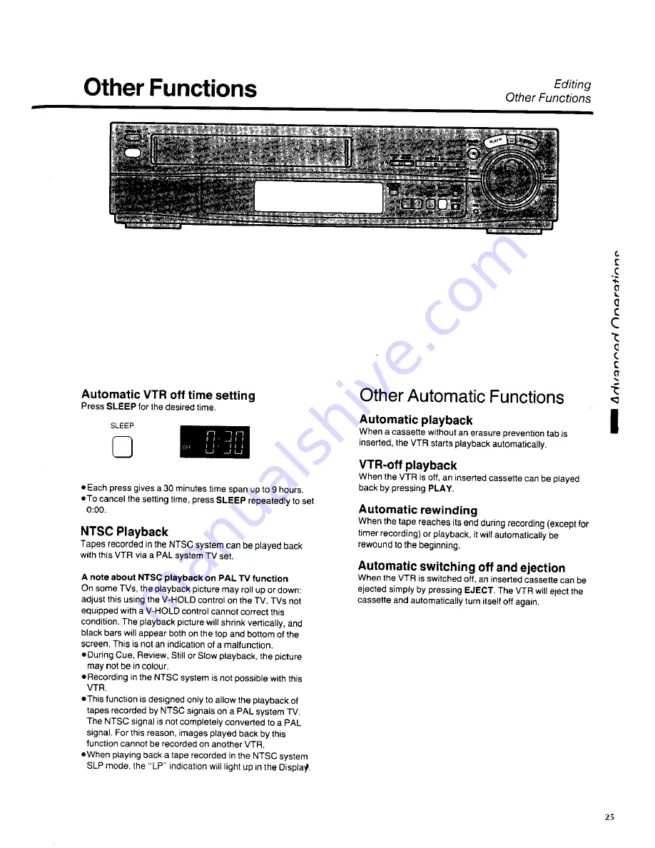 Panasonic NV-HD100EA Operating Instructions Manual Download Page 25