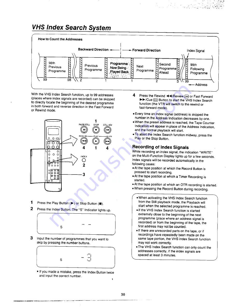 Panasonic NV-J11 Series Operating Instructions Manual Download Page 30