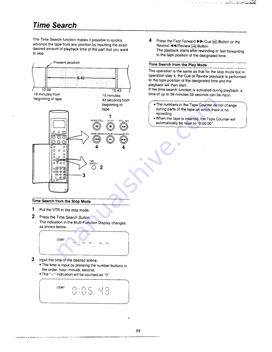 Panasonic NV-J11 Series Скачать руководство пользователя страница 32