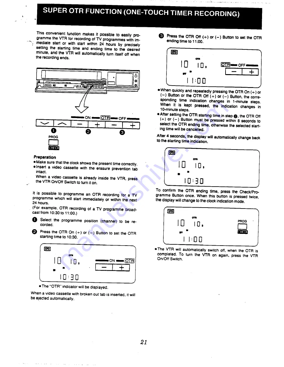 Panasonic NV-L20 Series Скачать руководство пользователя страница 21