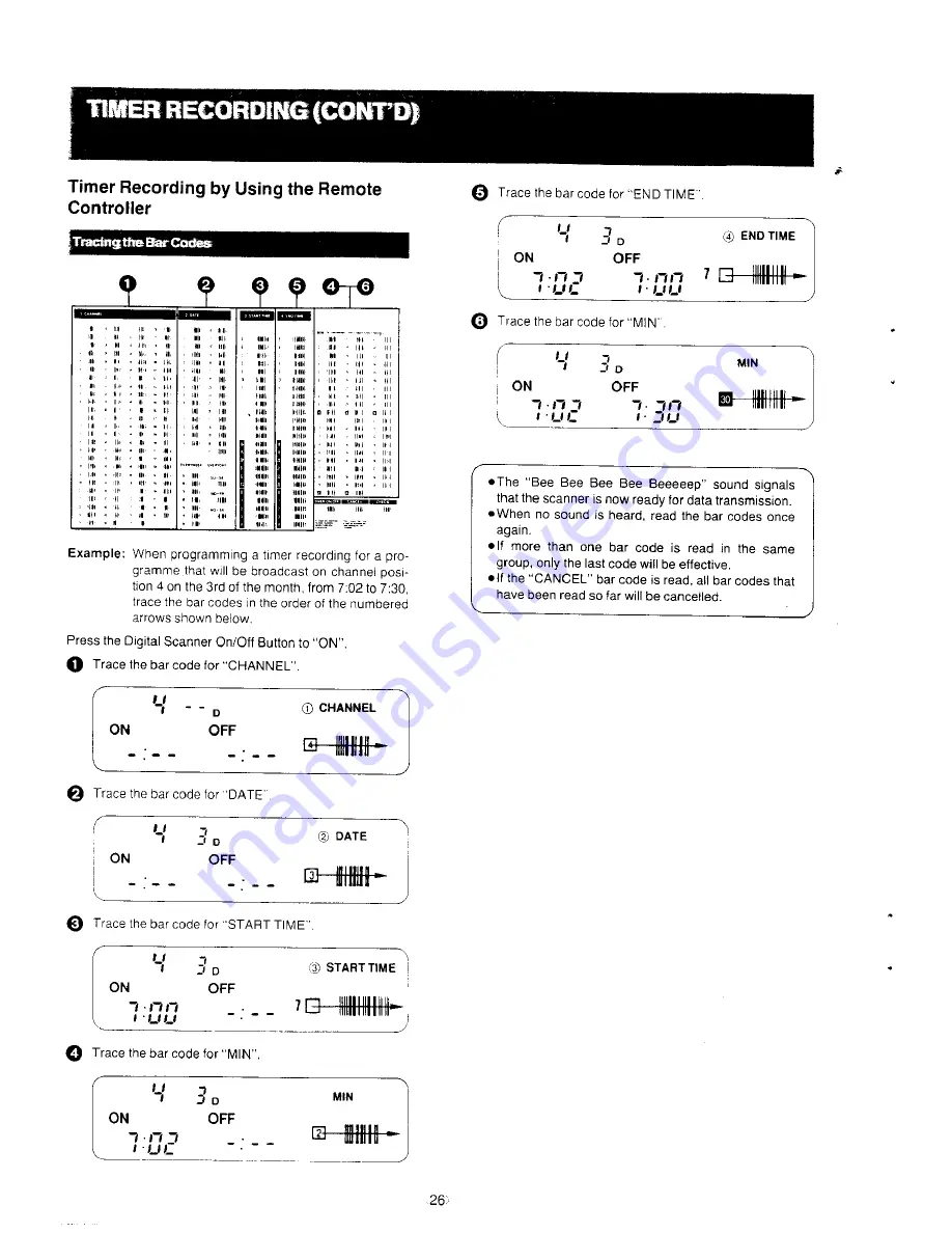 Panasonic NV-L25 Series Operating Instructions Manual Download Page 26