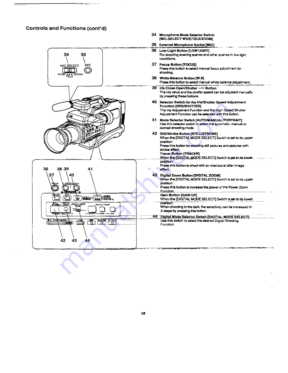 Panasonic NV-MS4B Operating Instructions Manual Download Page 58