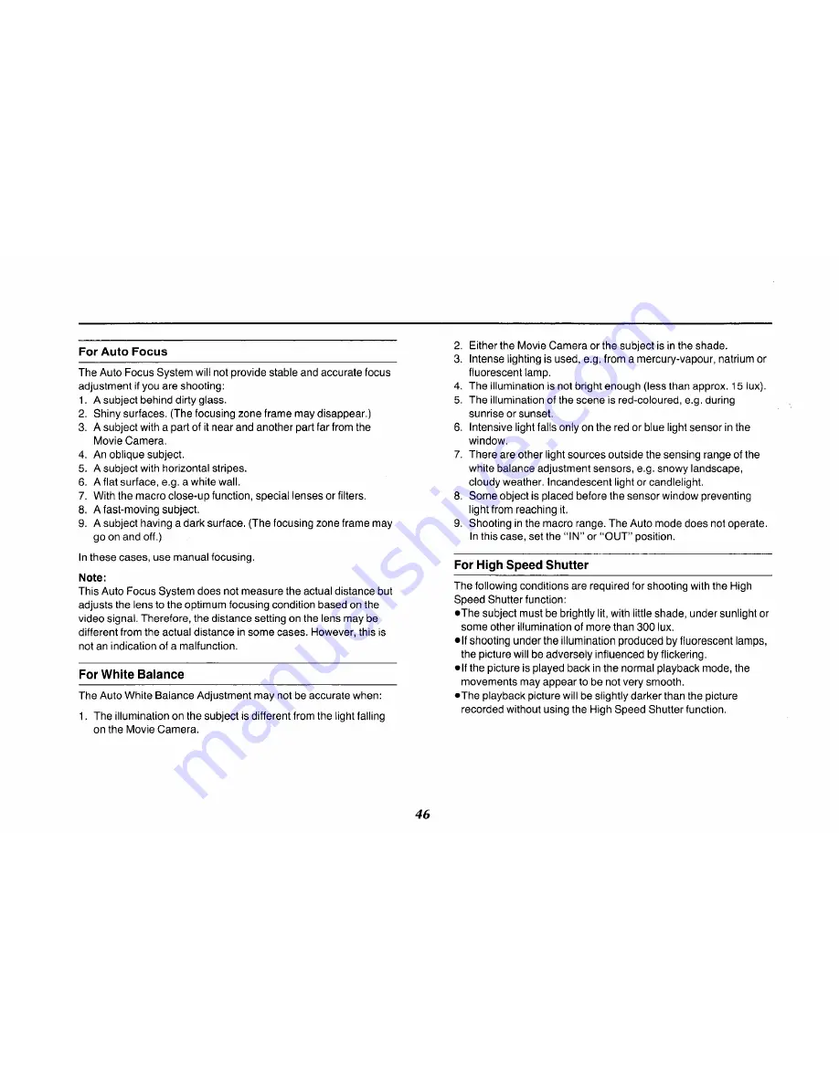 Panasonic NV-MS90B Operating Instructions Manual Download Page 46