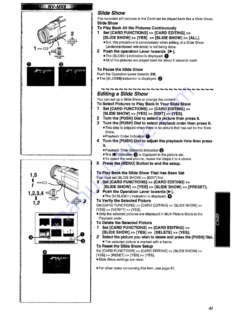 Panasonic NV MX 2 B Operating Instructions Manual Download Page 41