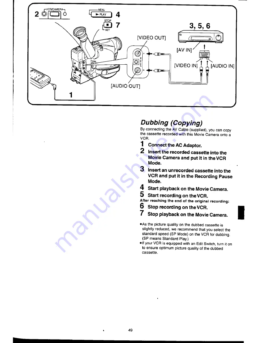 Panasonic NV-RX11A Operating Instructions Manual Download Page 48