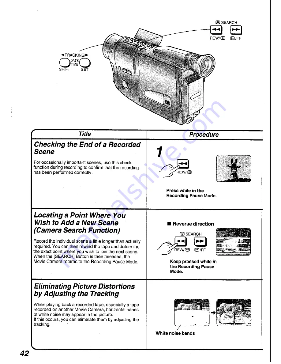 Panasonic NV-RX1A Operating Instructions Manual Download Page 42