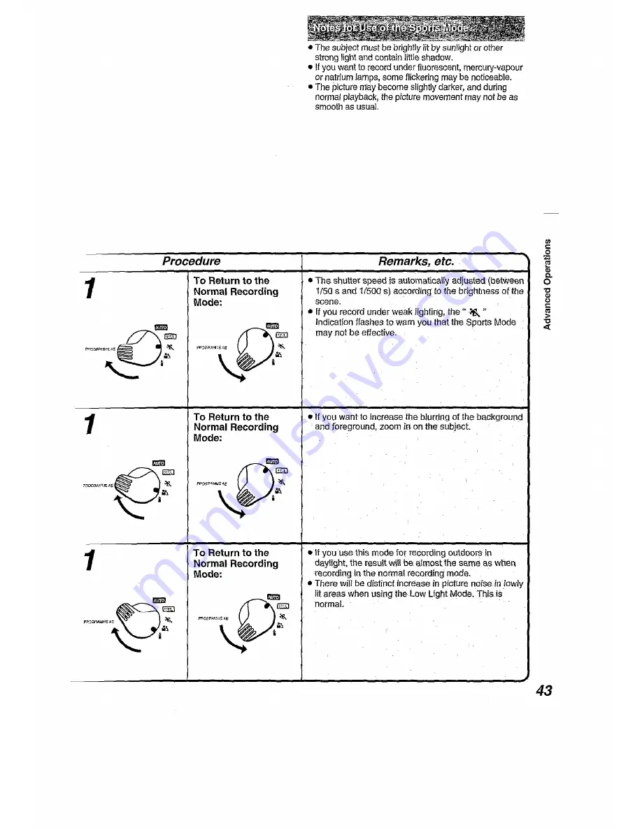 Panasonic NV-RX21B Operating Instructions Manual Download Page 43