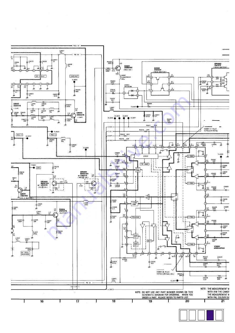 Panasonic NV-S20E Service Manual Download Page 69