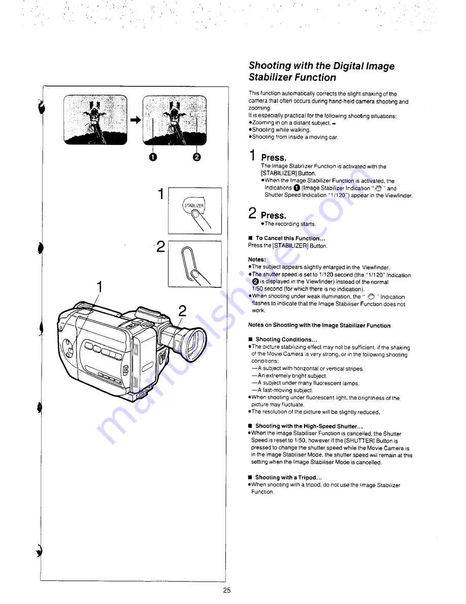 Panasonic NV-S8A Operating Instructions Manual Download Page 25