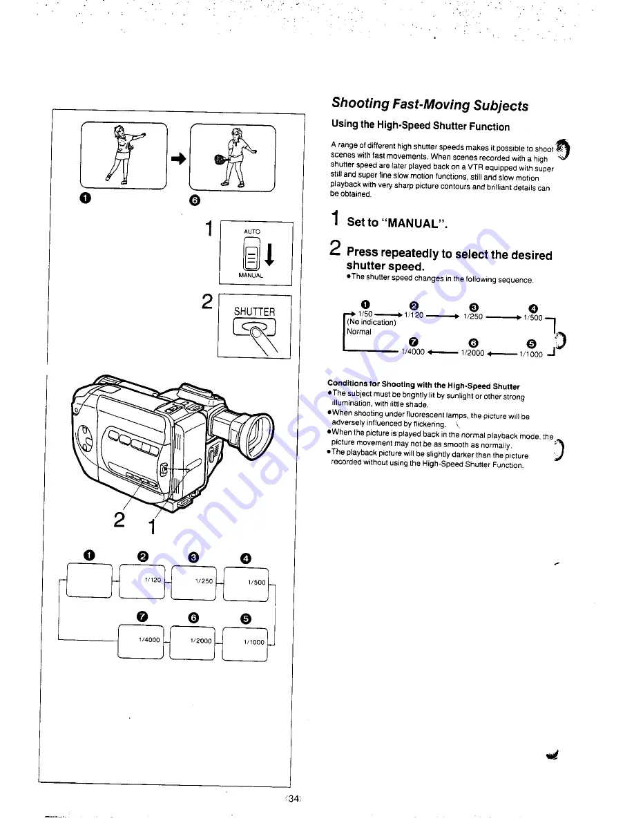 Panasonic NV-S8A Operating Instructions Manual Download Page 34