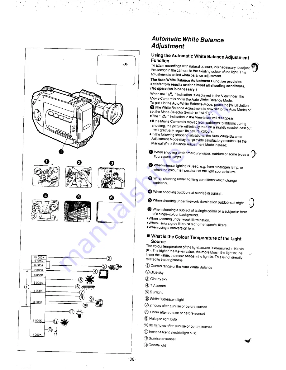 Panasonic NV-S8A Operating Instructions Manual Download Page 38