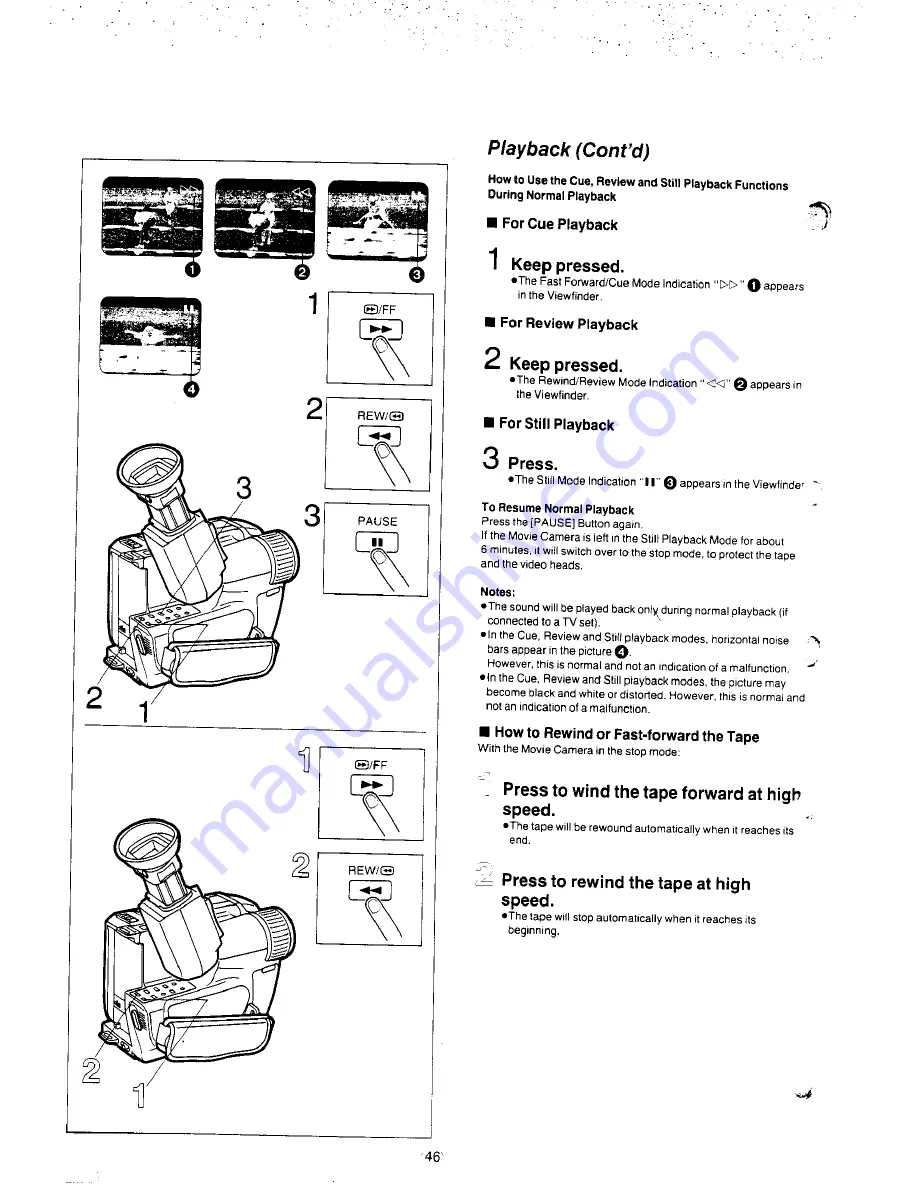 Panasonic NV-S8A Operating Instructions Manual Download Page 46