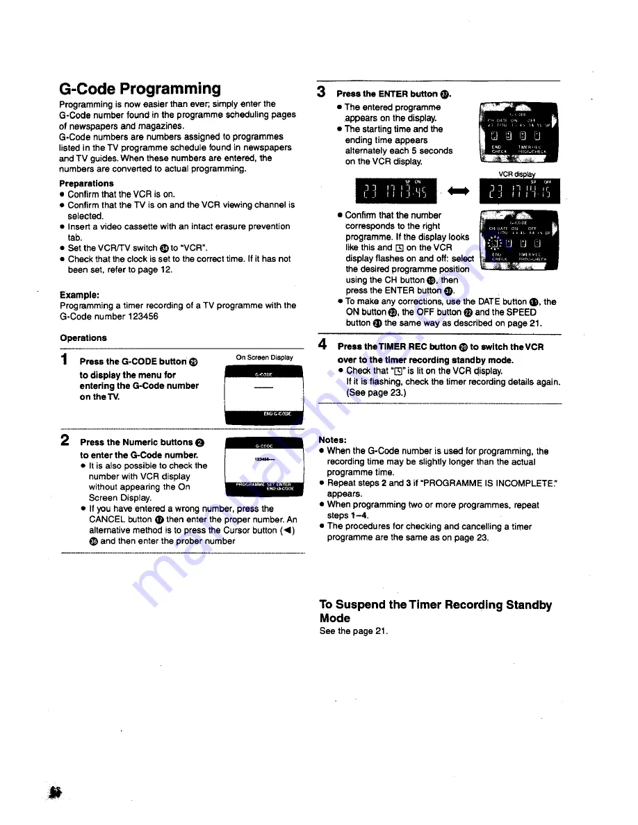 Panasonic nv-sj400 Operating Instructions Manual Download Page 24