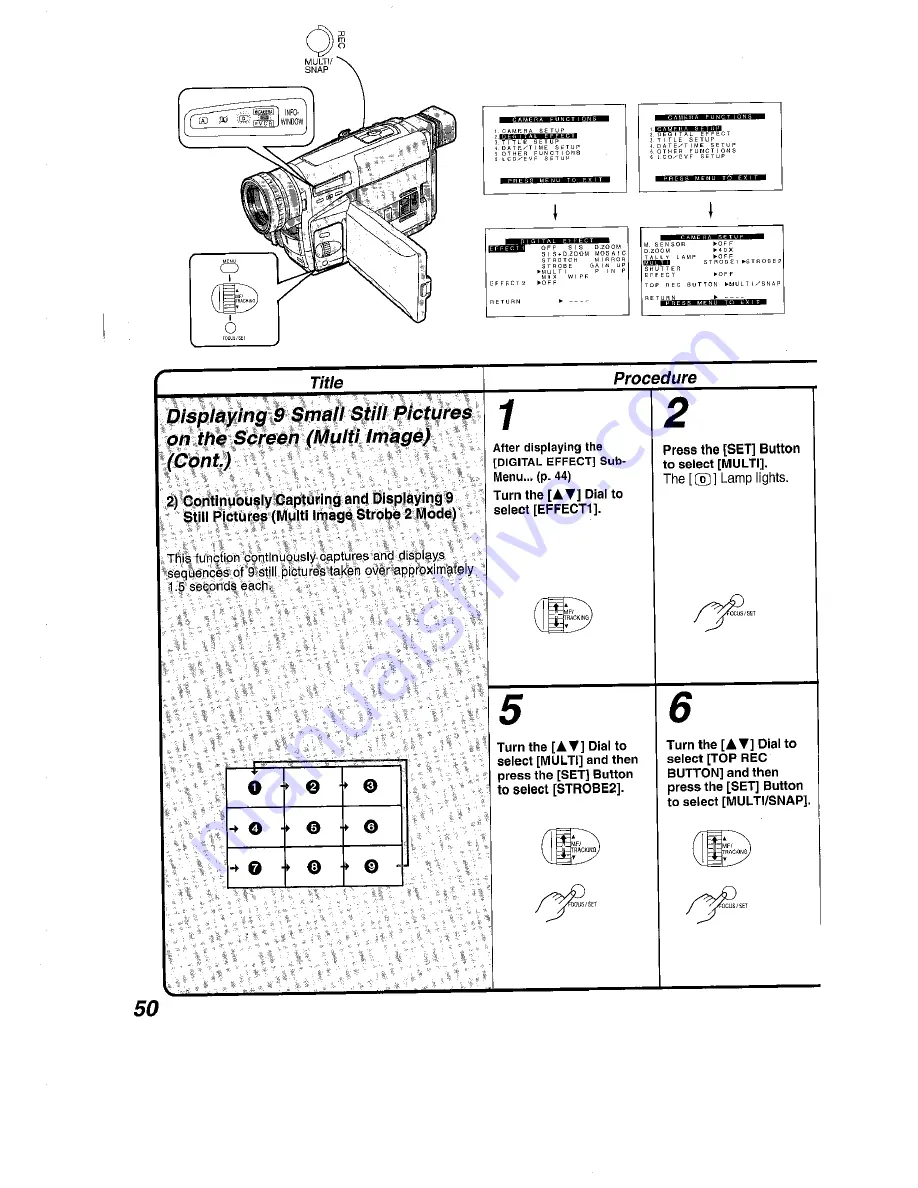 Panasonic NV-VS7B Operating Instructions Manual Download Page 50