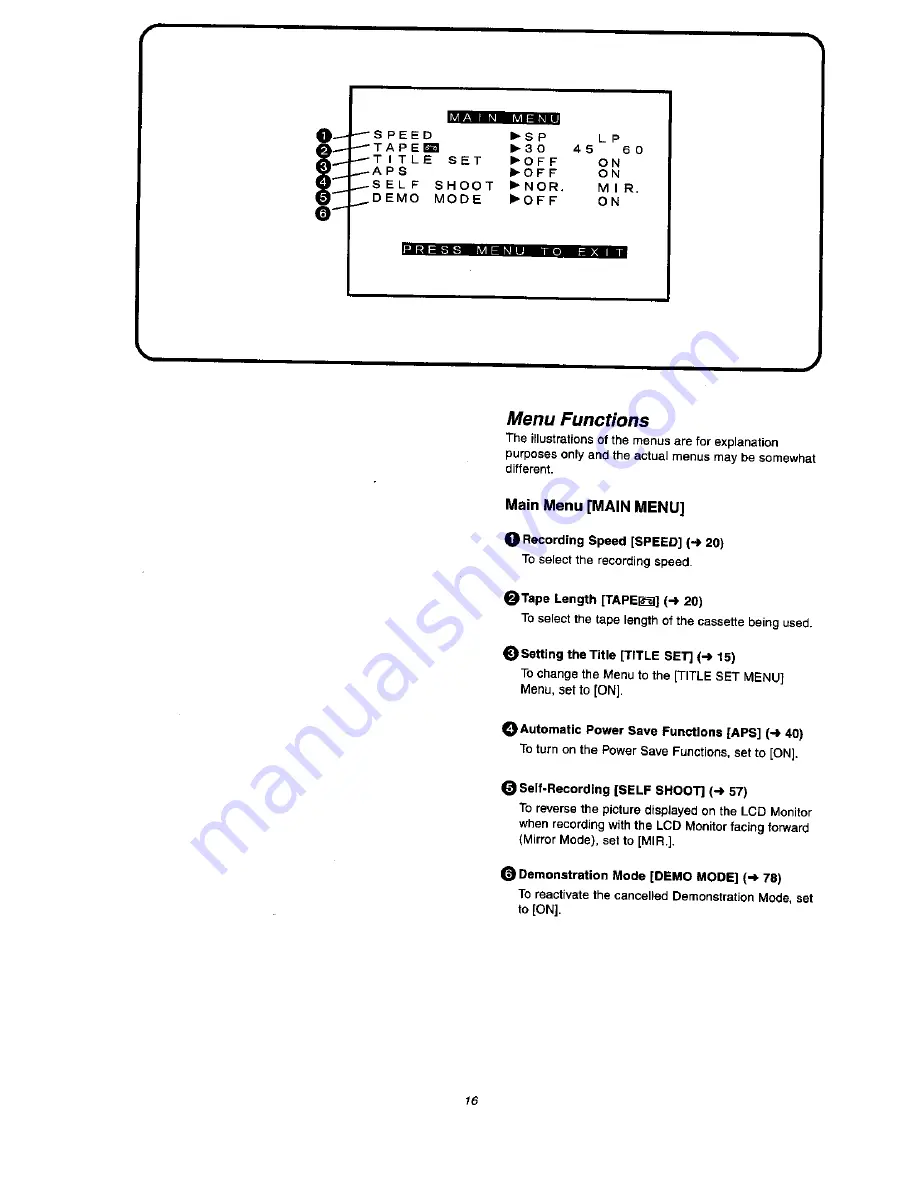 Panasonic NV VX 27 Operating Instructions Manual Download Page 16