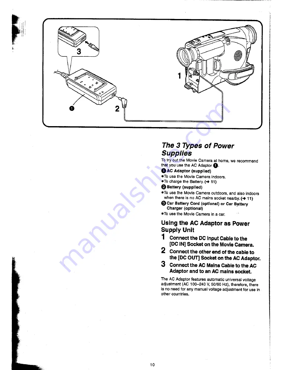 Panasonic NV-VX22A Operating Instructions Manual Download Page 10