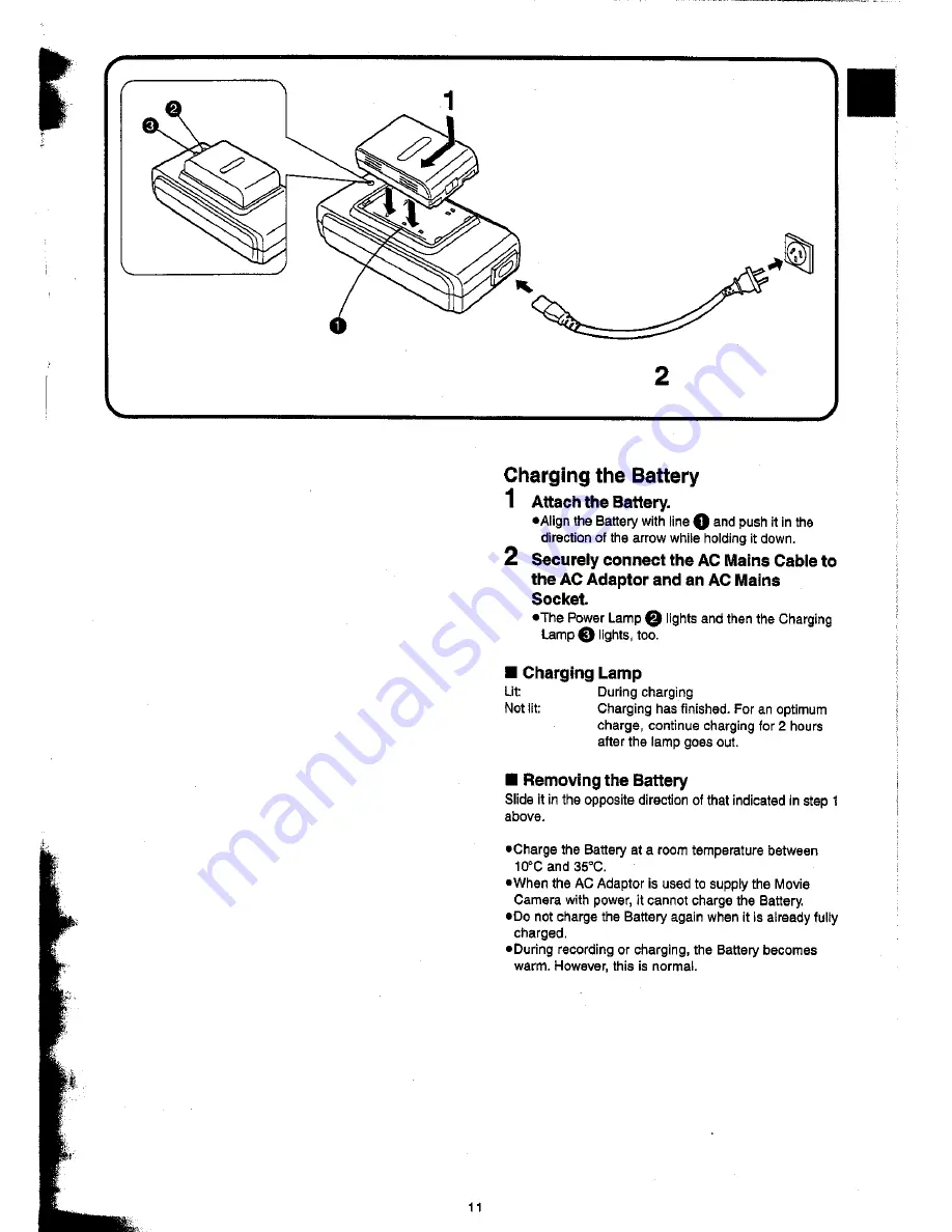 Panasonic NV-VX22A Operating Instructions Manual Download Page 11