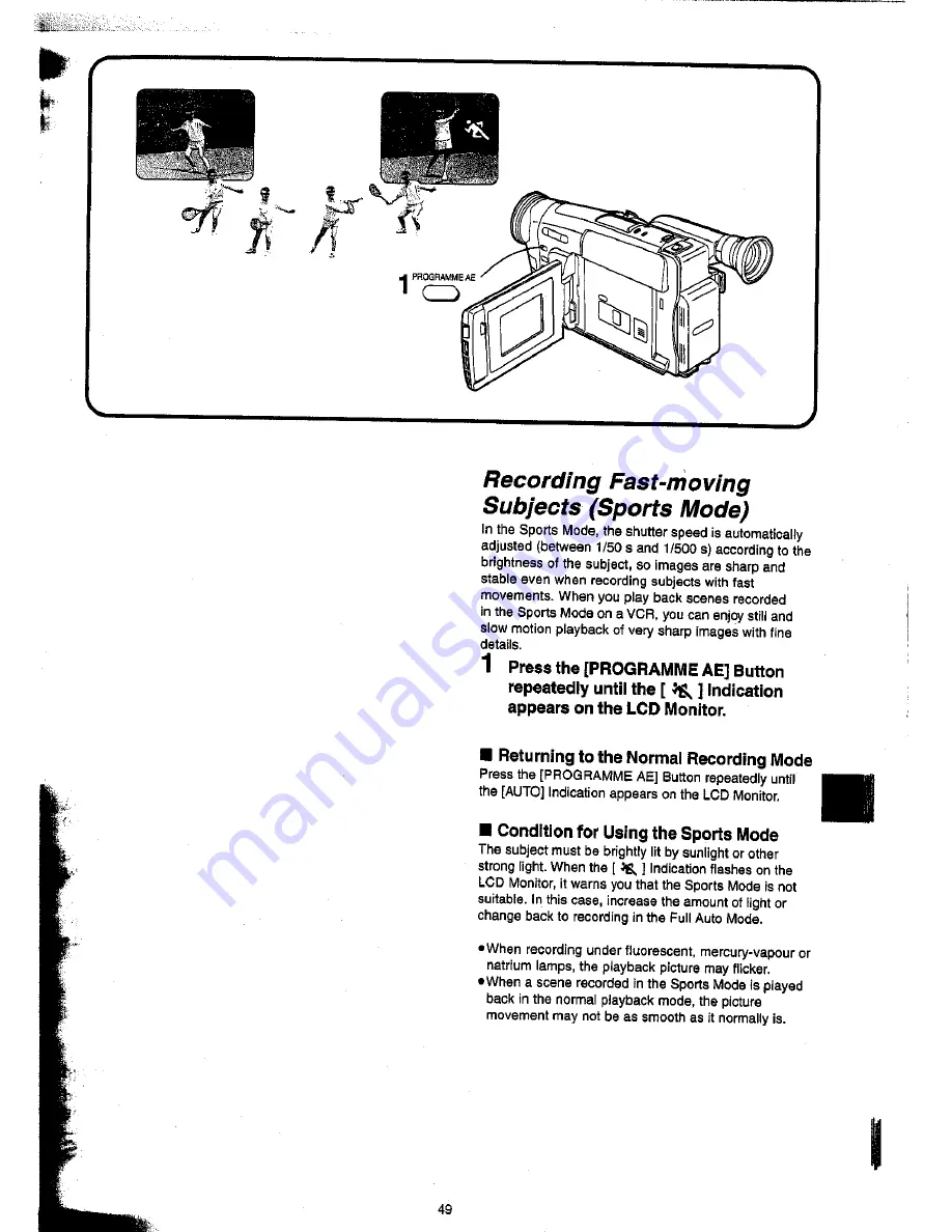 Panasonic NV-VX22A Operating Instructions Manual Download Page 49