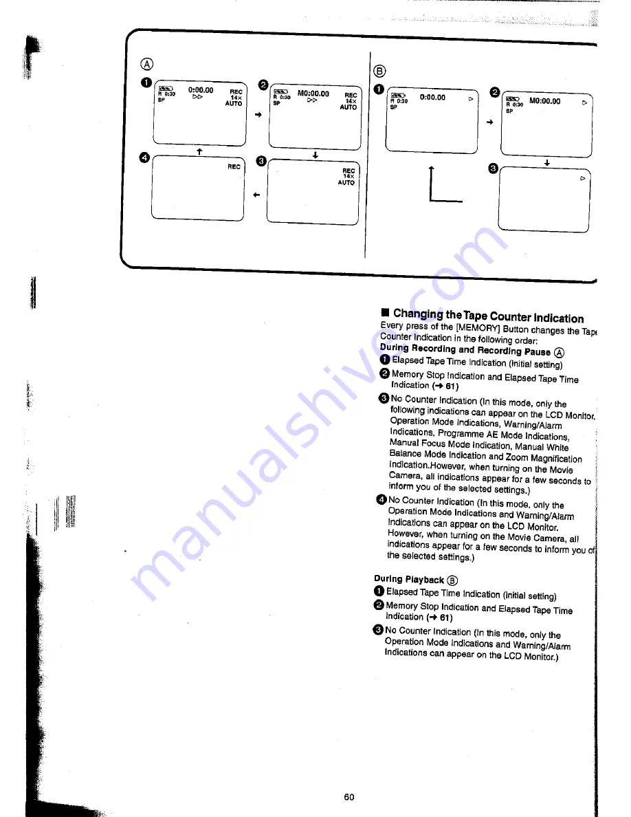 Panasonic NV-VX22A Operating Instructions Manual Download Page 60