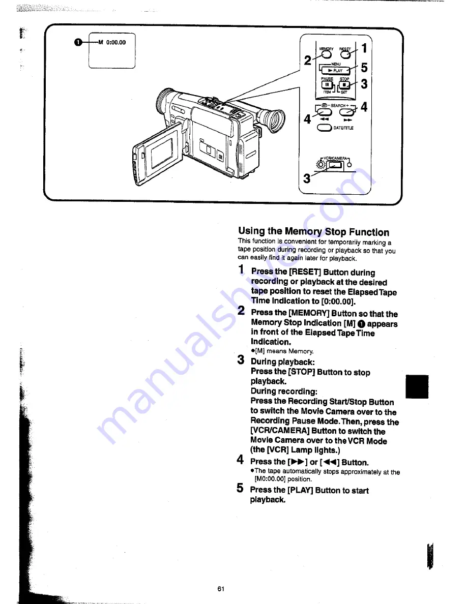 Panasonic NV-VX22A Operating Instructions Manual Download Page 61