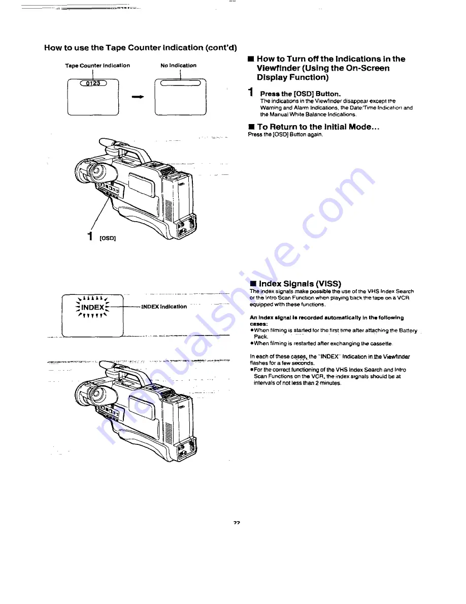 Panasonic NVM50 Operating Instructions Manual Download Page 22