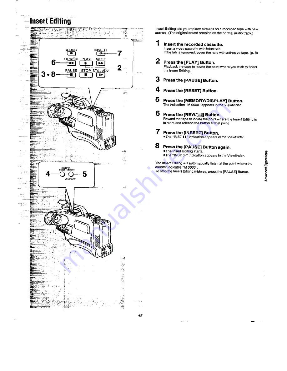 Panasonic NVM50 Operating Instructions Manual Download Page 45