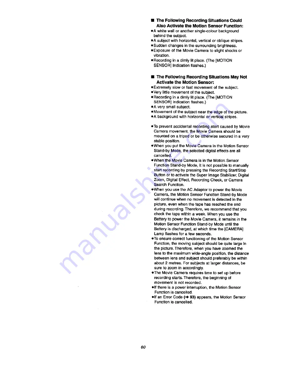 Panasonic NVVX37A Operating Instructions Manual Download Page 60