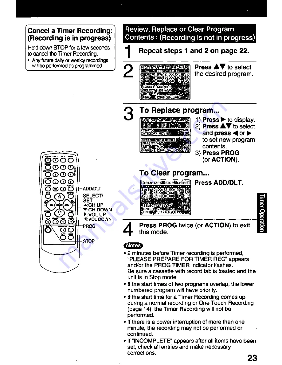 Panasonic Omnivision PV-C1321 Скачать руководство пользователя страница 23