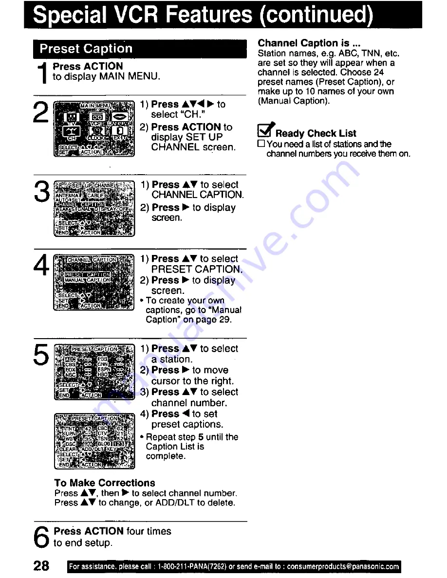 Panasonic Omnivision PV-C1321 Operating Manual Download Page 28