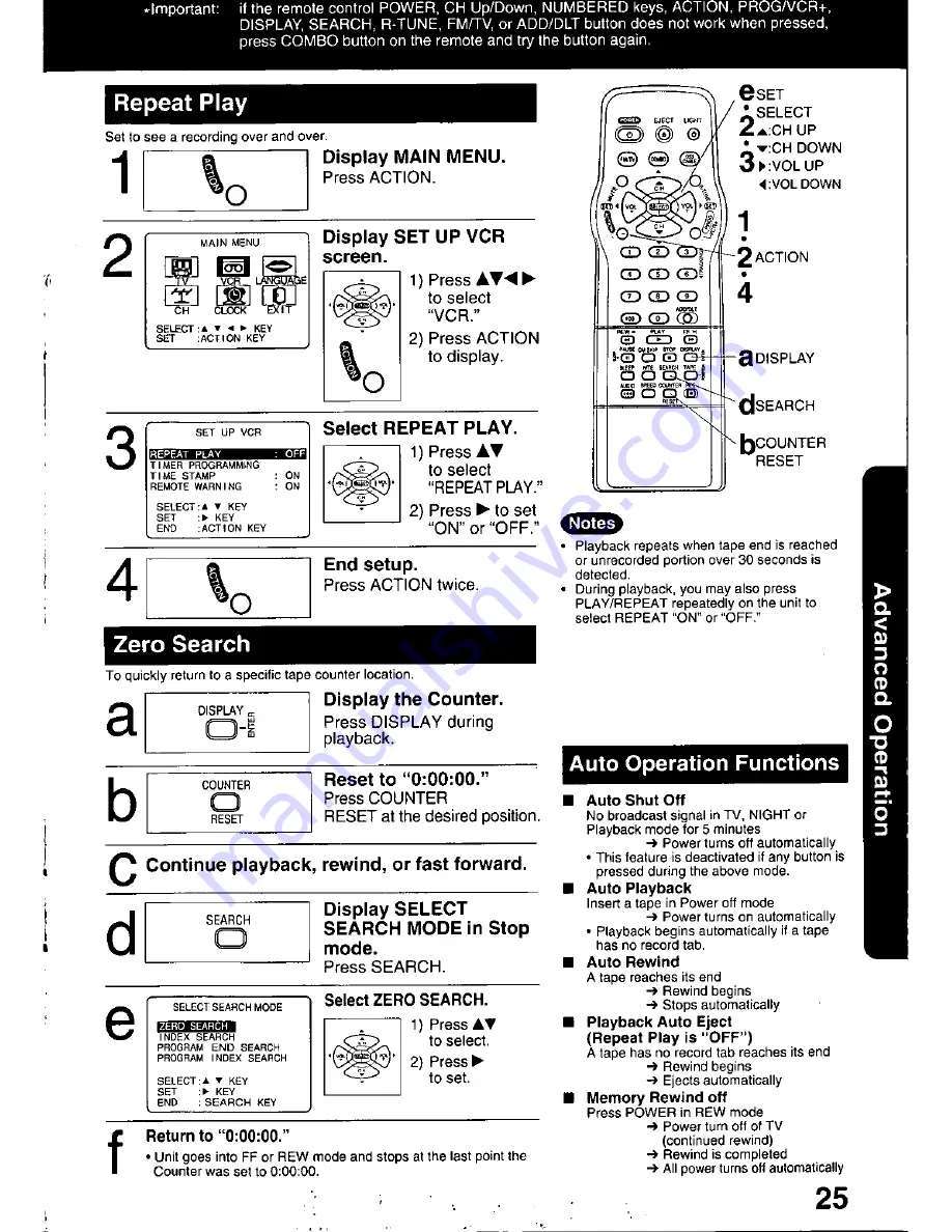 Panasonic OmniVision PV-C2060 Operating Manual Download Page 25