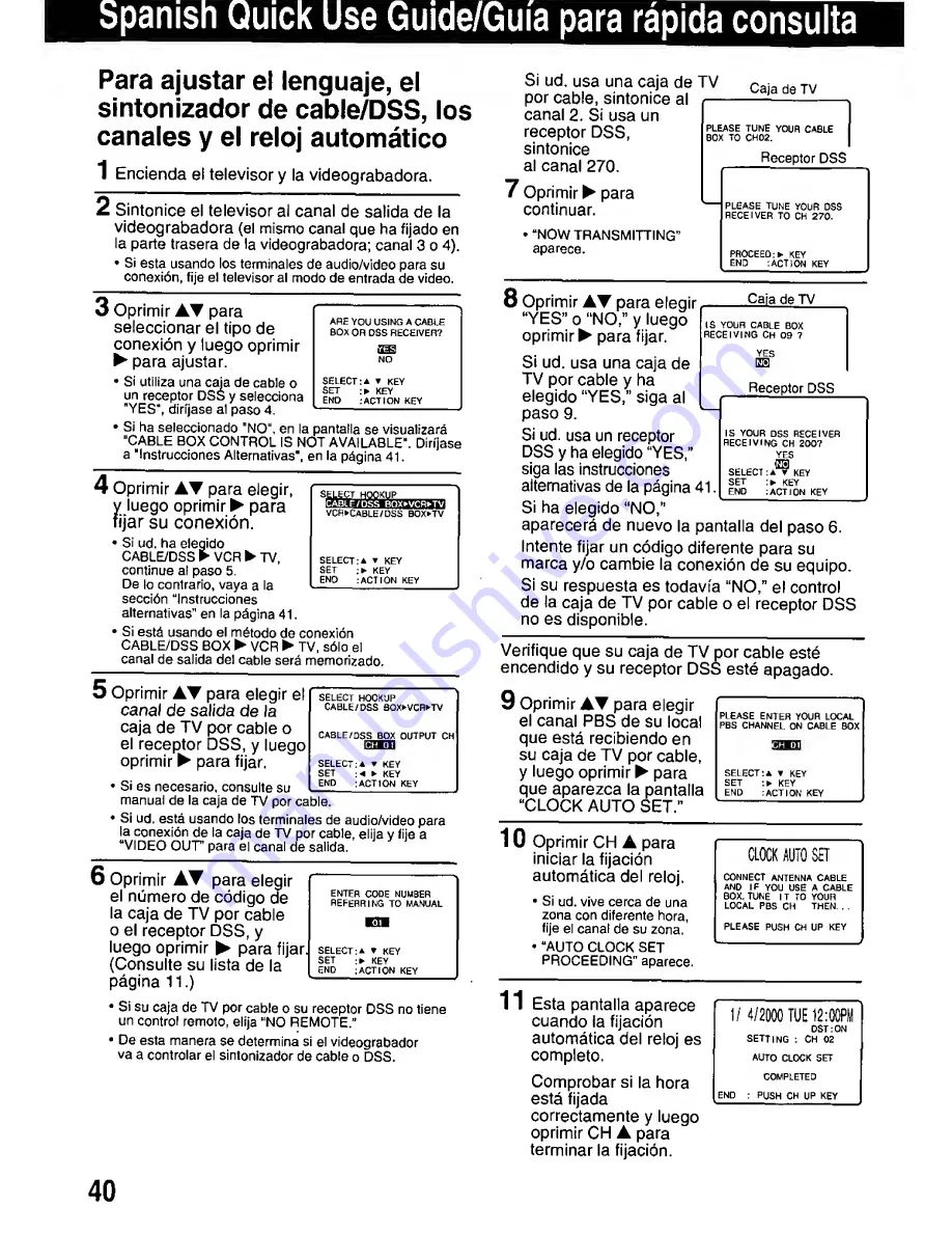 Panasonic Omnivision PV-HD1000 Basic Operation Download Page 40