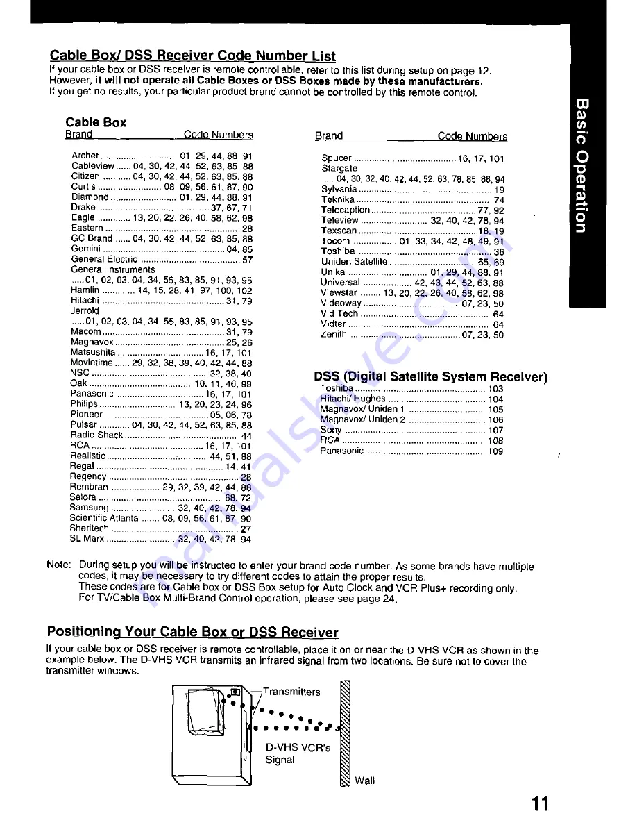 Panasonic Omnivision PV-HD1000 Operating Manual Download Page 11