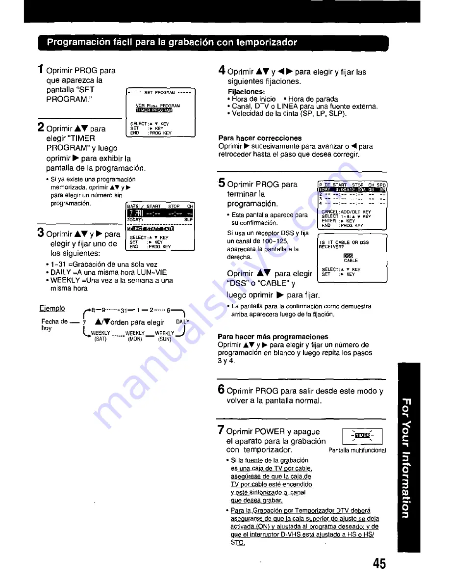 Panasonic Omnivision PV-HD1000 Operating Manual Download Page 46