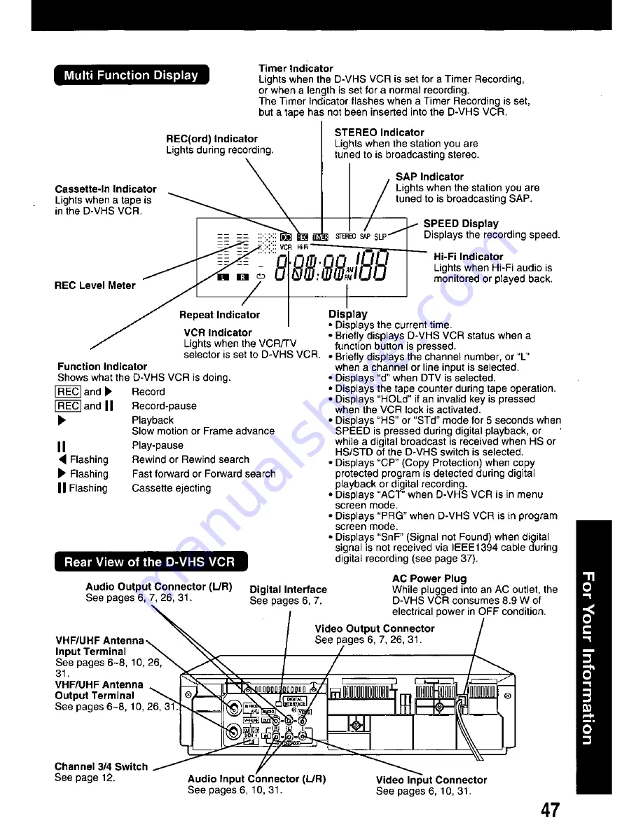 Panasonic Omnivision PV-HD1000 Operating Manual Download Page 48