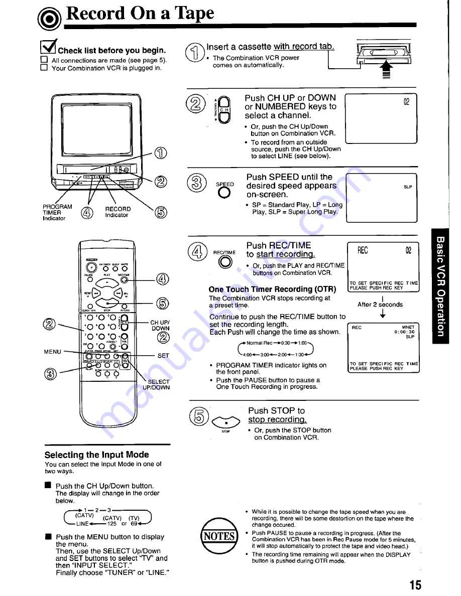 Panasonic OmniVision PV-M1326 Скачать руководство пользователя страница 15