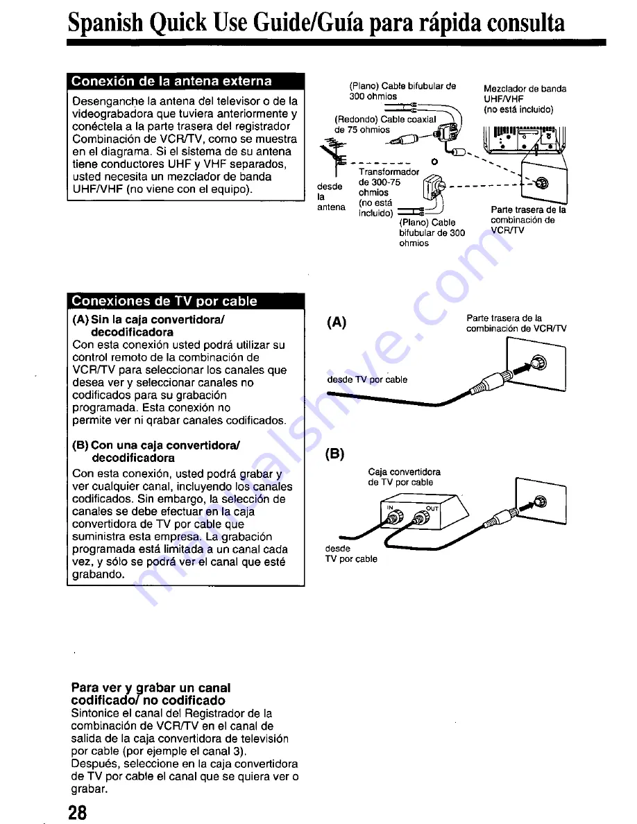 Panasonic OmniVision PV-M1338 User Manual Download Page 28