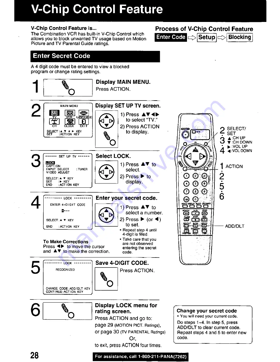 Panasonic OmniVision PV-M1339 User Manual Download Page 28