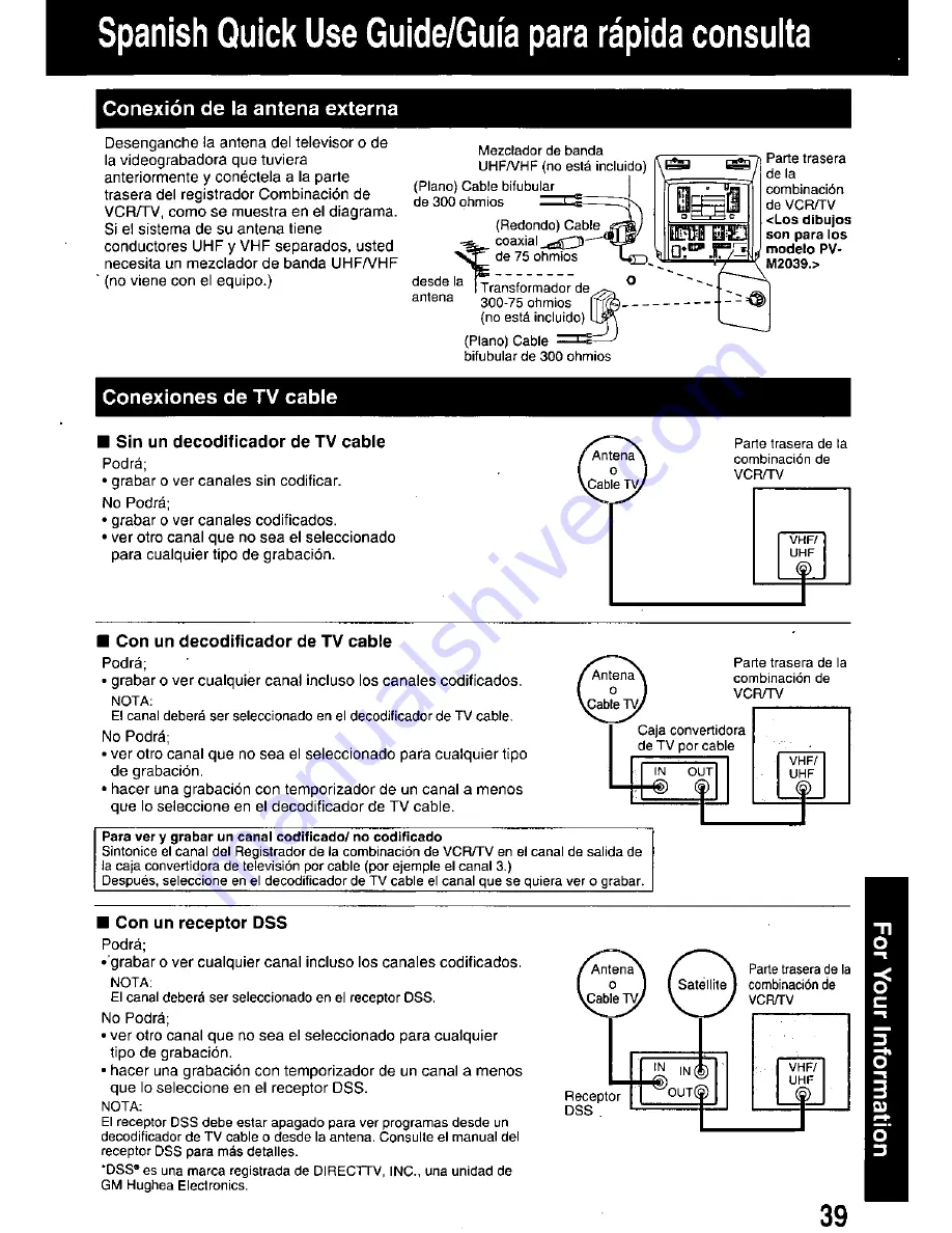 Panasonic OmniVision PV-M1339 User Manual Download Page 39