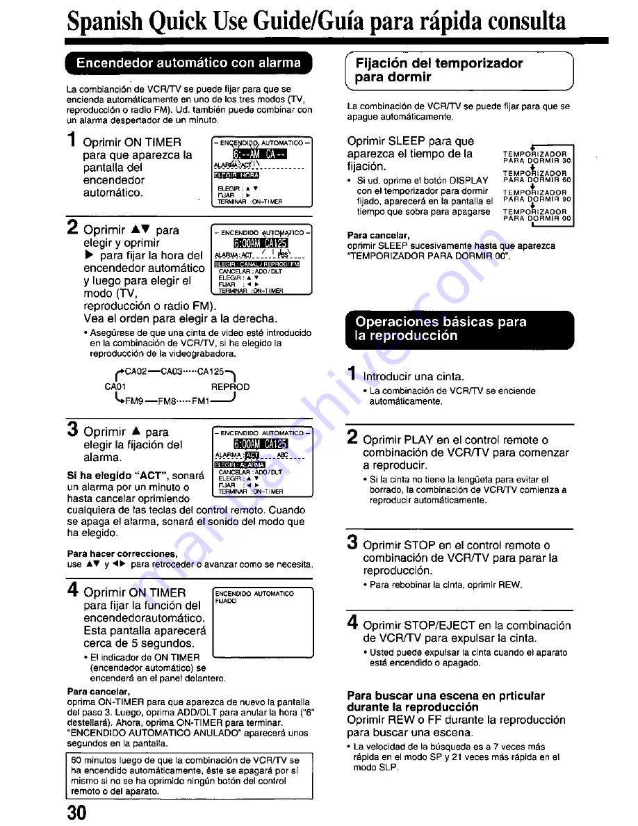 Panasonic Omnivision PV-M1378W Operating Manual Download Page 30