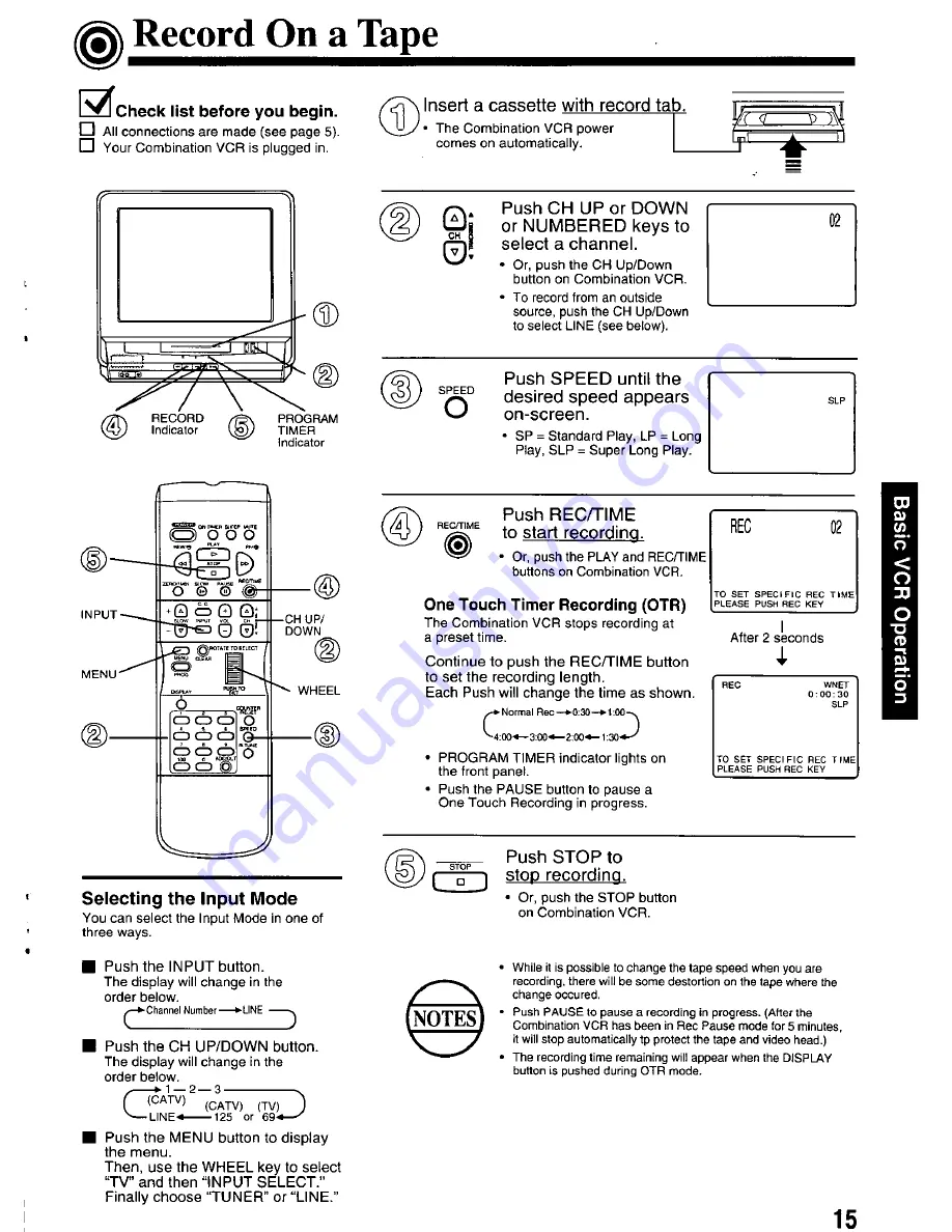 Panasonic OmniVision PV-M2036 User Manual Download Page 15