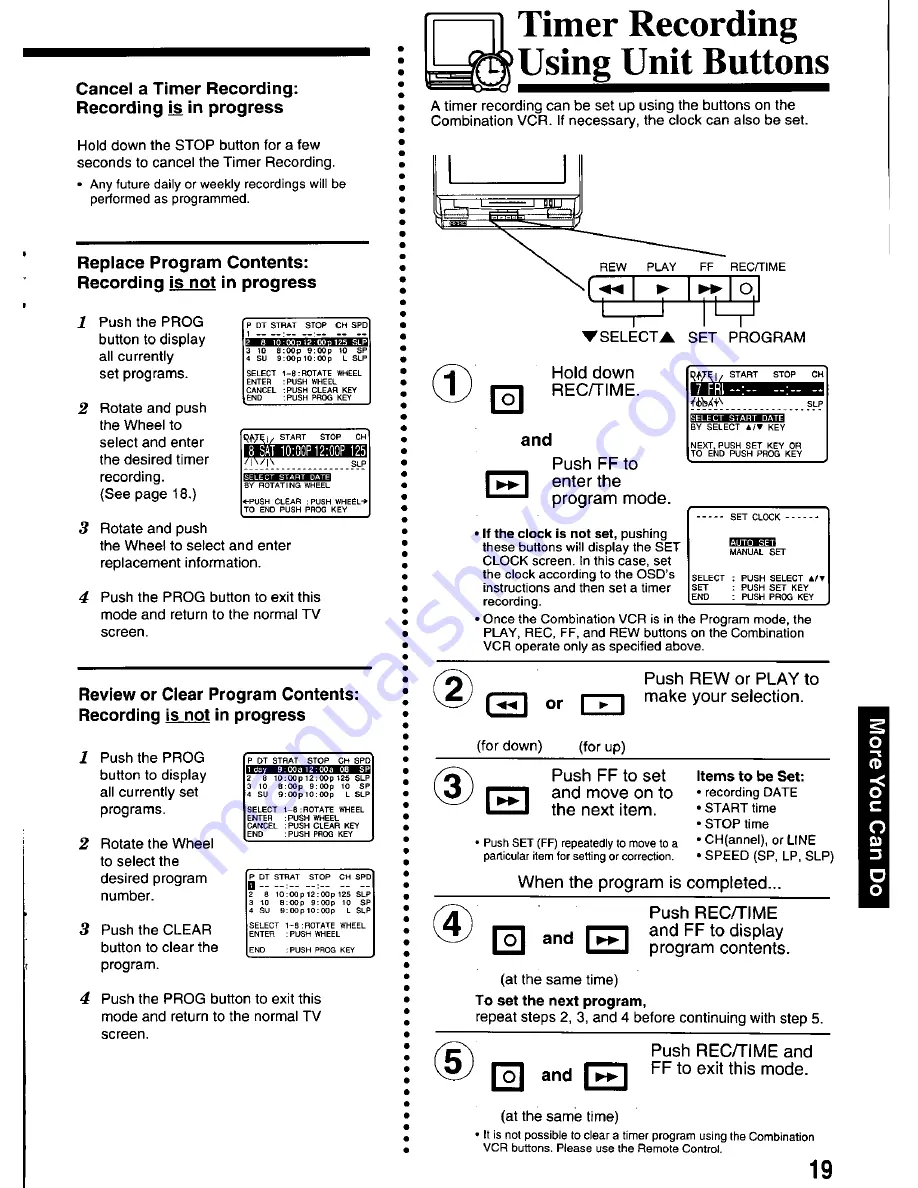 Panasonic OmniVision PV-M2066 Скачать руководство пользователя страница 19