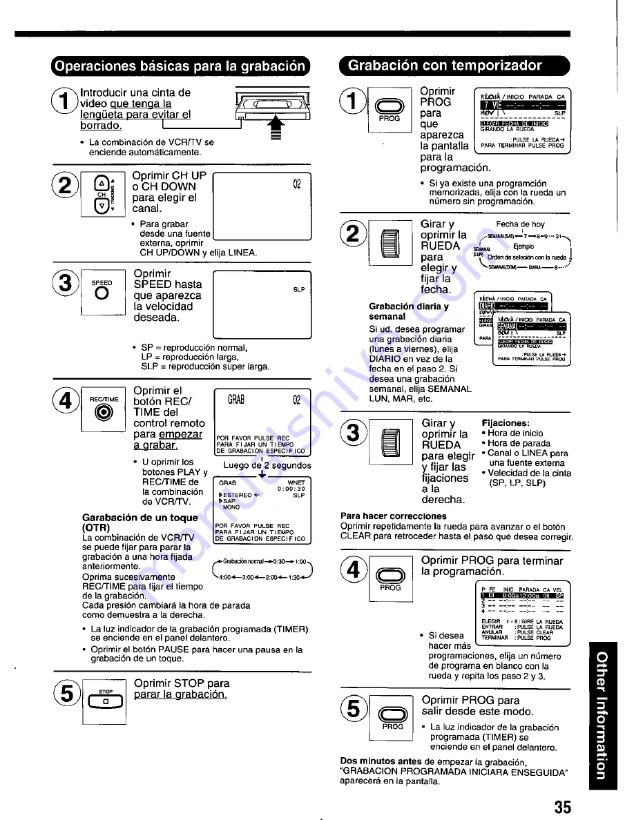 Panasonic OmniVision PV-M2066 User Manual Download Page 35