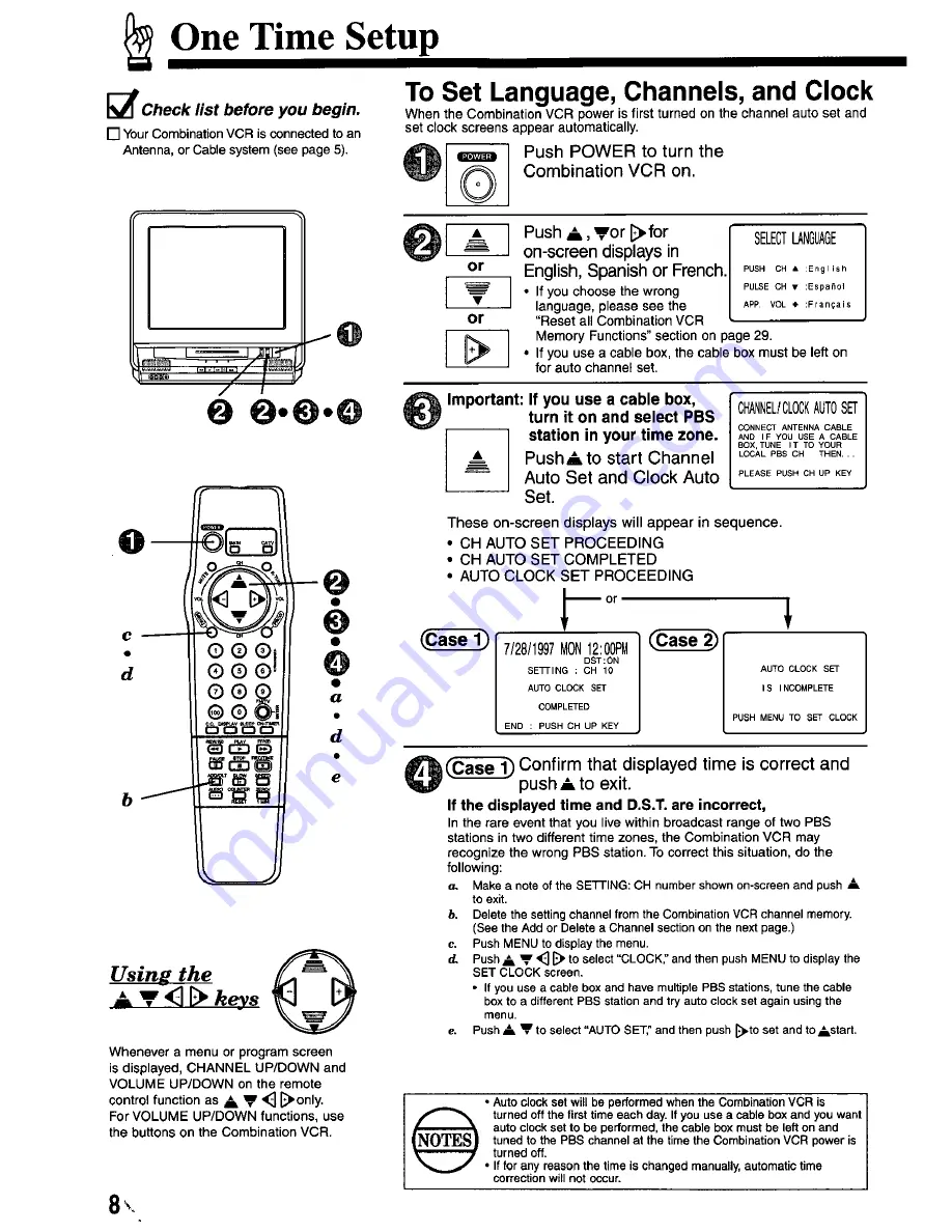 Panasonic OmniVision PV-M2767 Скачать руководство пользователя страница 8