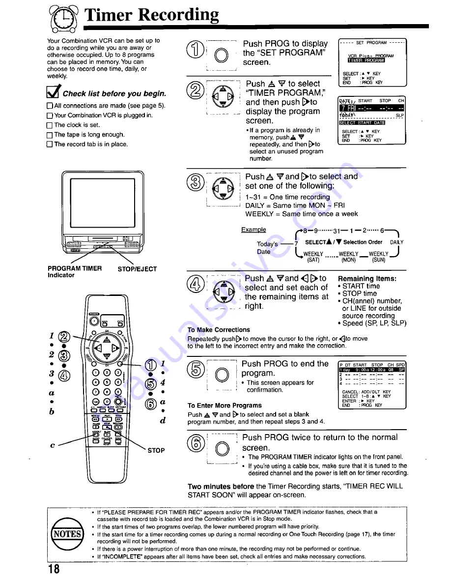 Panasonic OmniVision PV-M2767 Скачать руководство пользователя страница 18