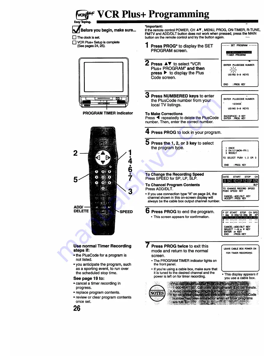 Panasonic Omnivision PV-M2768 Operating Instructions Manual Download Page 26