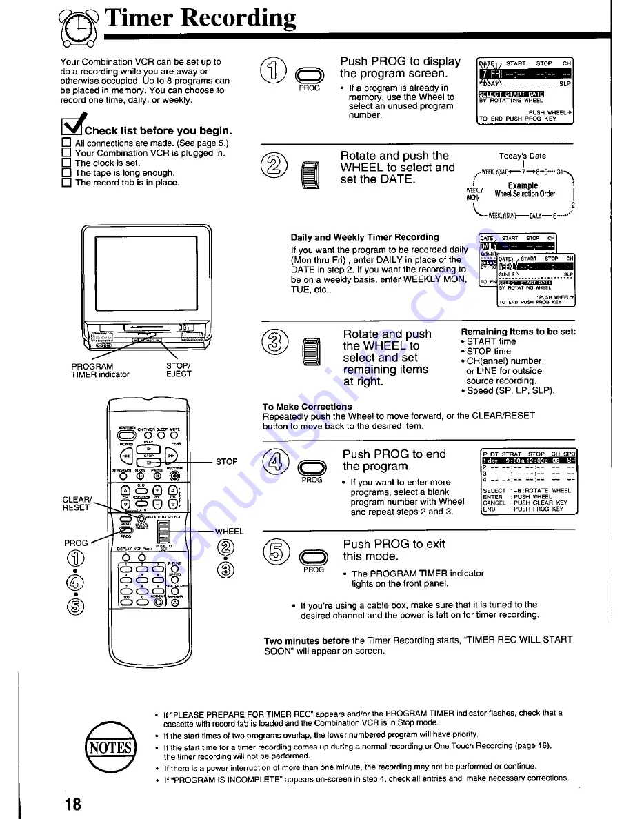 Panasonic OmniVision PV-M2776 Скачать руководство пользователя страница 18