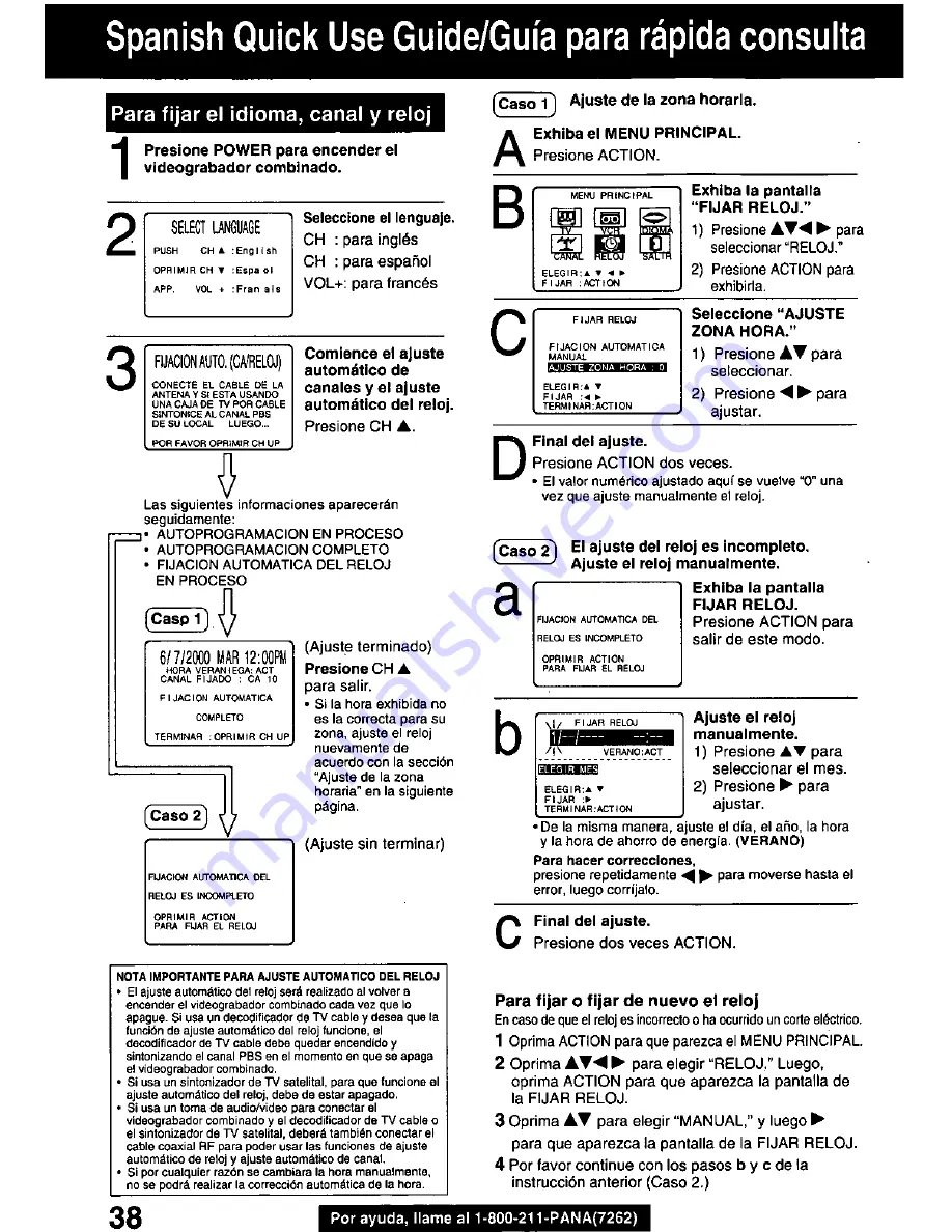 Panasonic OmniVision PV-Q1310 Operating Manual Download Page 38